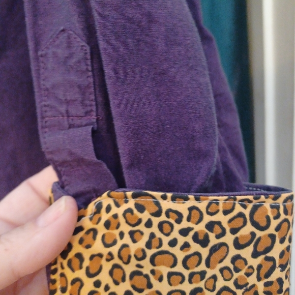 Womans Purple and Cheetah Size LARGE - Picture 4 of 5